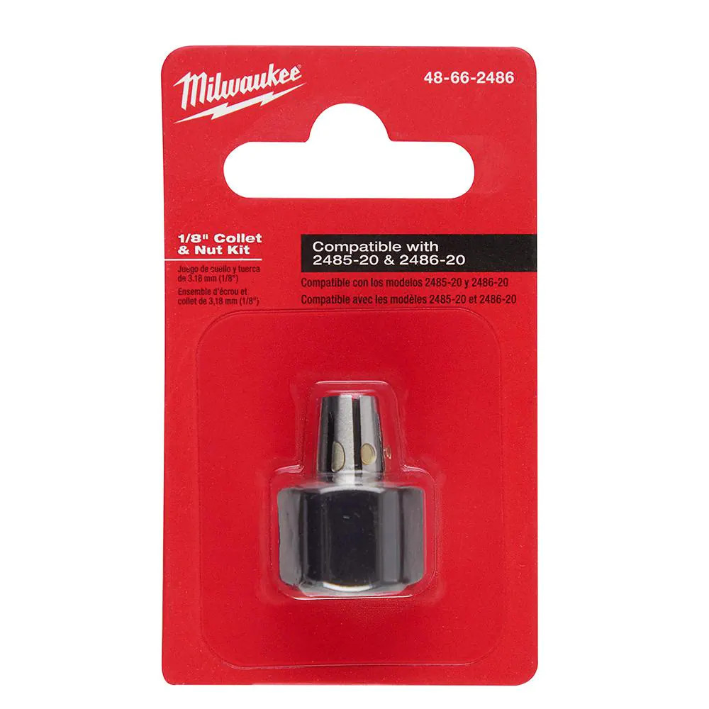 1/8in Collet Accessory 24,500 RPM for M12 FUEL Right Angle Straight Die Grinders