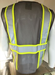 FX Two Tone High Visibility Reflective Gray Safety Vest