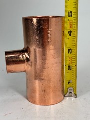 NIBCO Reducing Tee 2″ x 2″ x 1″ CTS C x C x C Solder Joint Copper Sweat Fitting