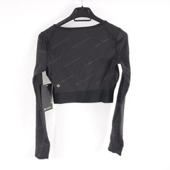 lululemon Wunder Train Crop Long Sleeve *Special Edit Black Sz 4 SEE DESCRIPTION