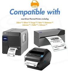 OfficeSmartLabels ZE1114100 [ 1.25″ x 1″ ] Direct Thermal Labels, Compatible wit