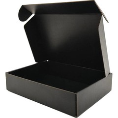 9x6x2 inches Small Shipping Boxes Set of 50 – Black Mailer Corrugated Cardboa…