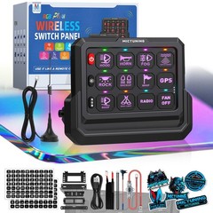 MICTUNING 328FT Wireless 12 Gang Switch Panel Circuit Control for Car Truck Boat