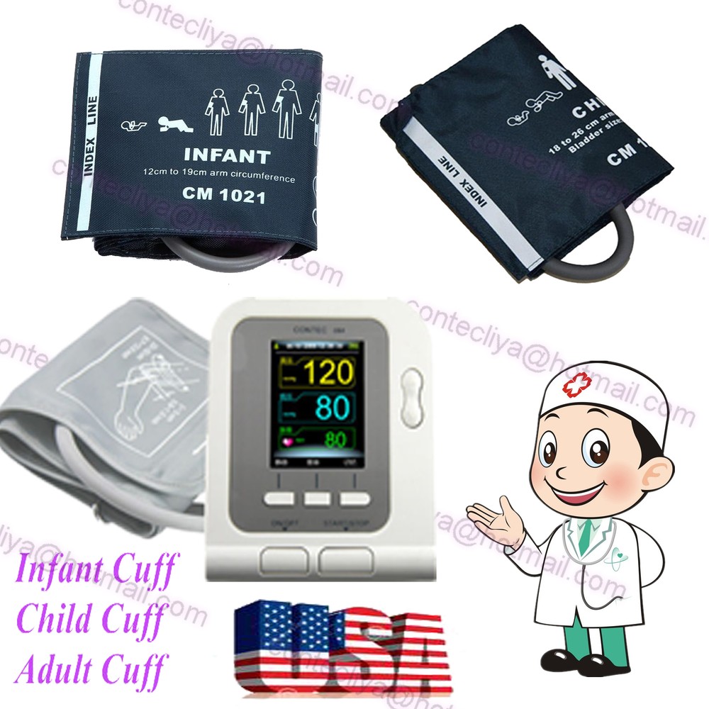 US Digital Blood Pressure Monitor,NIBP,Adult+Child+Pediatric+SW,Sphygmomanometer