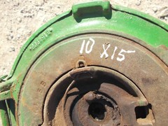 John Deere Planter ORIGNL JD Fertilizer Box Can & lid & inner drive holder mount