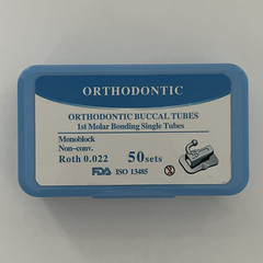 50 Sets Dental Orthodontic Buccal Tube 1st 2nd Molar Tube Roth MBT 022 Monoblock