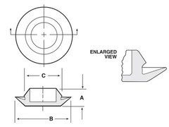 Flush Mount Black Plastic Body Sheet Metal Hole Plug Variations of 4,3,2,1Sizes