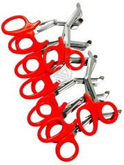 12 Piece Lot – Orange Ring Paramedic Scissors Trauma Shears 7.5″ Length Angled
