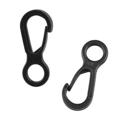 10pcs Plastic Snap Clip Hook Camping Carabiner Buckle Outdoor Tent Accessorie…