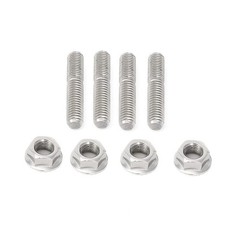 Alpha Rider Exhaust Studs Nuts for 1984-2015 Harley Big Twin 3/8 inch, Silver