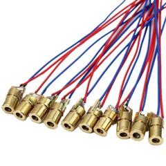 20 PCS/Lot 650nm 6mm 5V 5mW Red Laser Dot Diode Module US NEW**