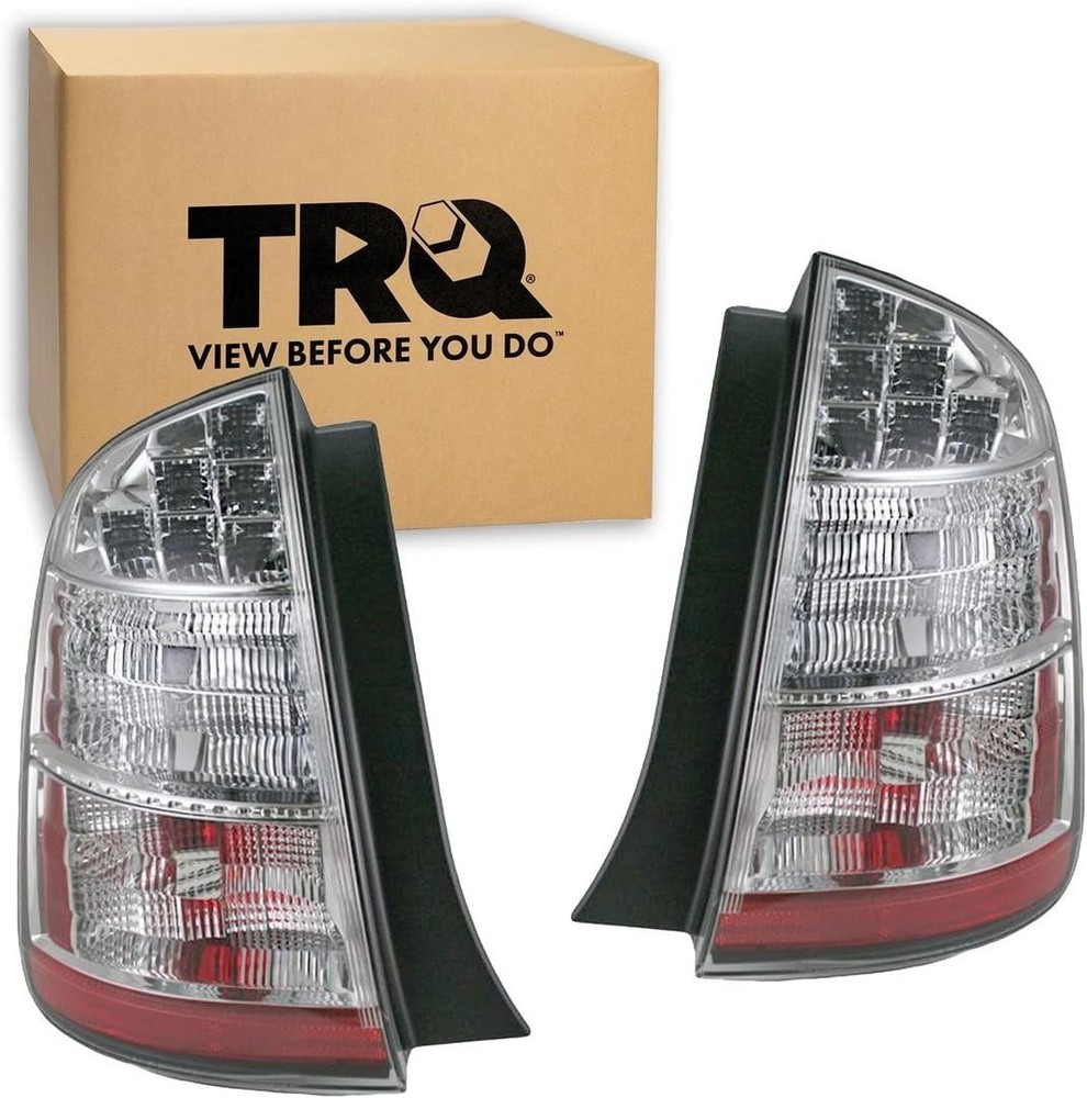 TRQ Pair Tail Lights 2004-2009 Toyota Prius Brake Lamp Assembly