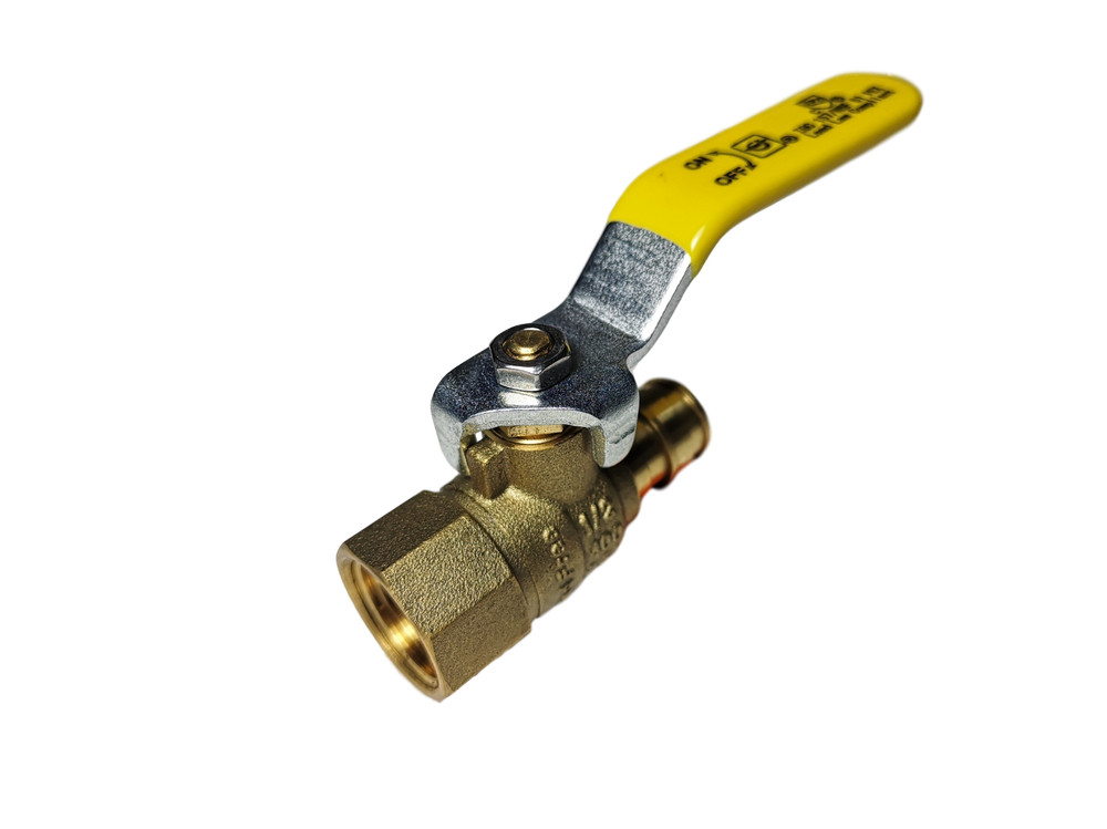 1 Piece 1/2 PEX A FEMALE BALL VALVE, 1/2 EXPANSION X 1/2 FNPT VALVE, F1960