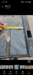 2pcs SET BROOK STONE №2 Concrete stamp RUBBER texture mat Imprint printing