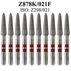 Dental Zirconia Diamond Burs Z878K/021 Fine Gingival Curettage FG Bur High Speed