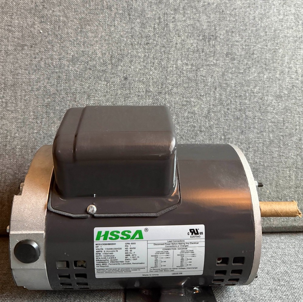CaptiveAire CK56HB02D01-60HZ Exhaust/ Make Up Air Fan Motor 1HP 115/208-230v NEW