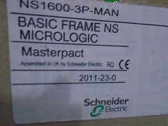 SCHNEIDER ELECTRIC NS1600N-3P-MAN MICROLOGIC 5.0 CIRCUIT BREAKER