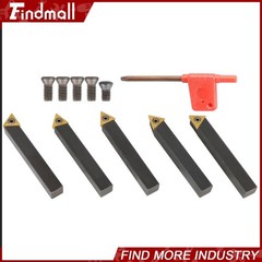 Findmall 5Pcs 1/2″ Indexable Carbide Insert Turning Tooling Bit Holder For Lathe