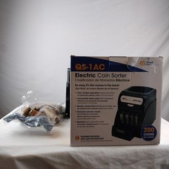 Royal Sovereign QS-1AC Quick Sort Electric Coin Sorter Machine Black