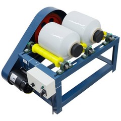 220V 550W Horizontal Drum Small Lab Ball Mill Enamel Grinding Glaze Quartz Sand