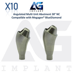 10 Angled 30° Multi Unit Prosthetic NC Int Hex Megagen® BlueDiamond Compatible