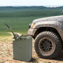 Army Green Fuel Can 5Gal 20L Gas Gasoline Fuel Army Backup Metal Steel Tank