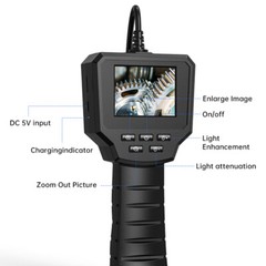 HD 1080P LED Handheld Industrial Endoscope Borescope 8mm Inspection Snake Camera