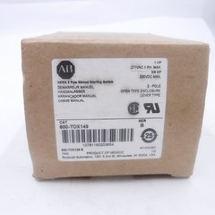 Allen-Bradley 600-TOX149 2-Pole Manual Starting Switch 115-230 Volt