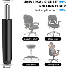 Office Chair Gas Cylinder Replacement, Heavy-Duty Class 4 Piston, Universal Fit