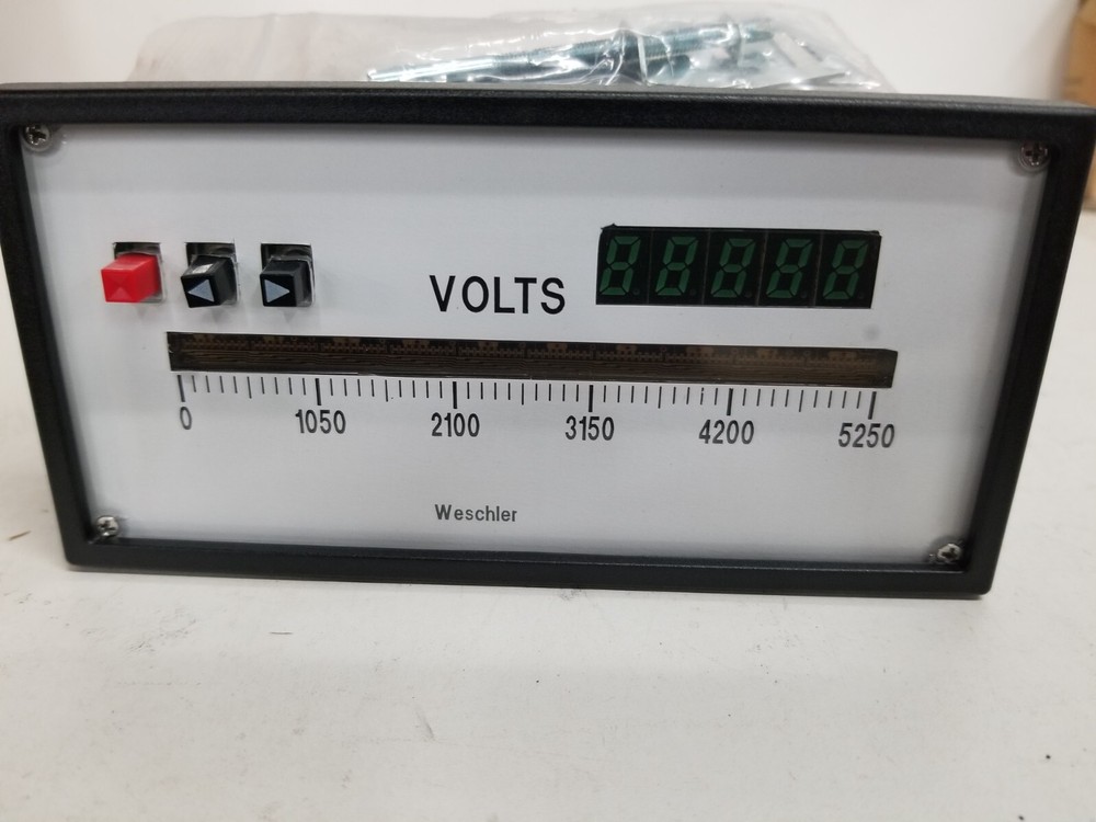 Weschler Instruments PH101 BarGraph Instrument 0-150vdc 120vac Scale 0-5250v