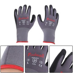 Safety Work Gloves MicroFoam Nitrile Coated Foam Gloves L-Size/12 Pairs
