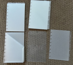 Cloth and Paper Half Letter Bundle including Clear Vinyl Cover and Accessories