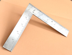 Brown & Sharpe Mfg. Co. No. 547 6 x 5 Inch Thin Steel Square. Made in the USA.