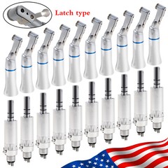 1-10*Dental Low Speed Handpiece Contra Angle latch /Air Motor E-type 4 holes SA