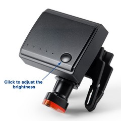 Dental LED Headlight Bright 5W Wireless Clip on Optical Filter Binocular Loupes