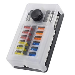 12 Way Waterproof Fuse Block for Boat Car RV Truck Golf Cart 100A