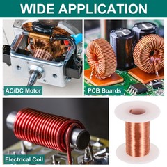 40 AWG Magnet Wire 40 Gauge Enameled Copper Wire 2 oz Magnetic Coil 155C(311F)