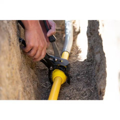 NEW Durable Underground Yellow Poly Gas Pipe Coupler 1/2in IPS DR 9.3
