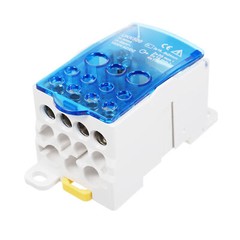 1 Pack 11 Positions Screw Terminal Strip Blocks with Cover Junction Box I2G4