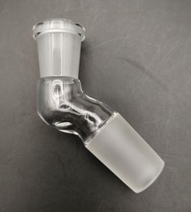 B Quality 14F-18M 45 Degree Angle Glass Ground Joint Attachment Adapter Elbow