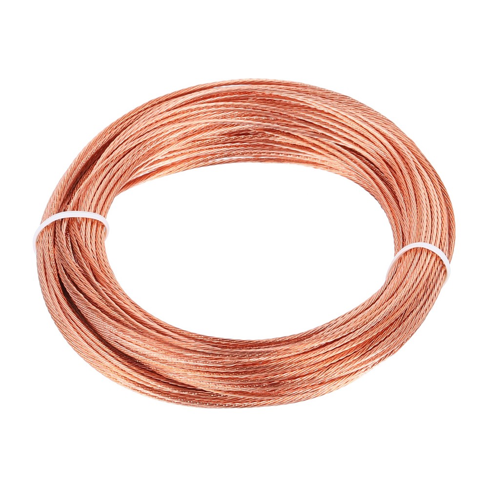 18 Gauge 100ft Bare Copper Ground Wire for Light Fixtures