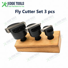 Fly Cutter Set 1/2″ Shank 3/4” To 1-1/2”Cutting Milling Hardened Tool Bit USA