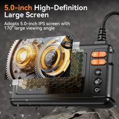 8.5mm Rigid Single Lens Industrial Borescope Camera 5″ 1920P Video Endoscope