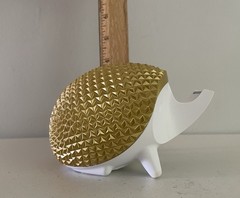Scotch Hedgehog Tape Dispenser Gold Geometric 3M Fun Novelty Desk Top Modern