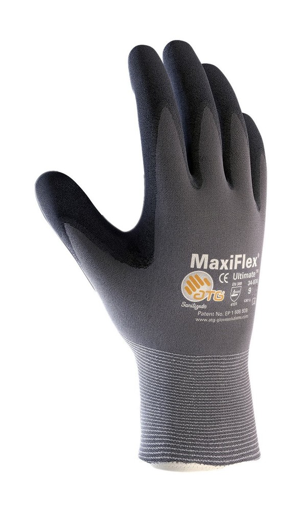 MaxiFlex 34-874 Seamless Knit Nylon Glove with Nitrile Coated Micro-Foam Grip…