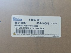 Gibraltar Single Leverage Arbor Press 1/2 Ton Pressure 3/4" Ram 6-1/2"