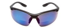 Calabria 91348 BIFOCAL Safety Glasses Z87 Impact Rated Black & Blue Mirror +2.00