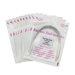 100 Pcs Dental Orthodontic Stainless Steel Recrangular Arch Wire Ovoid Form