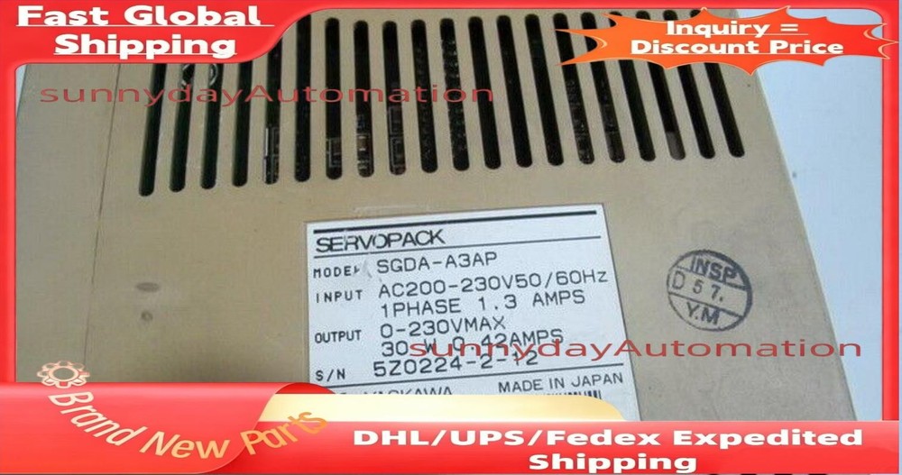 1PC YASKAWA SERVO Driver SGDA-A3AP Refurbished 180 days Warranty #