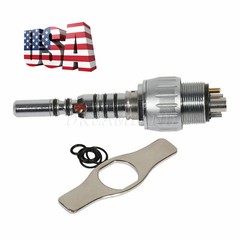 Fit KaVo MULTIflex LUX LED Style Dental Handpiece Coupling Coupler 6 Pin 6 Hole